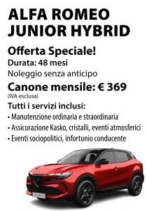 Offerta noleggio Alfa Romeo Junior Hybrid