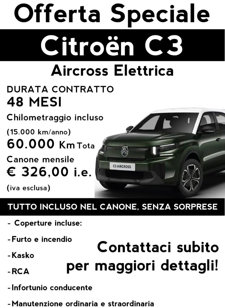 Scopri di più sull'articolo Citroen C3 Aircross Elettrica