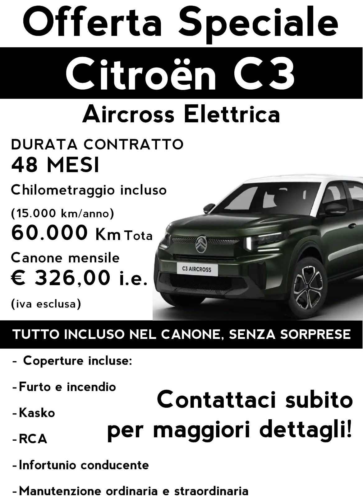 Al momento stai visualizzando Citroen C3 Aircross Elettrica
